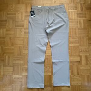 Footjoy Performance Golf Pants Khaki New with Tags Size 35 x 32